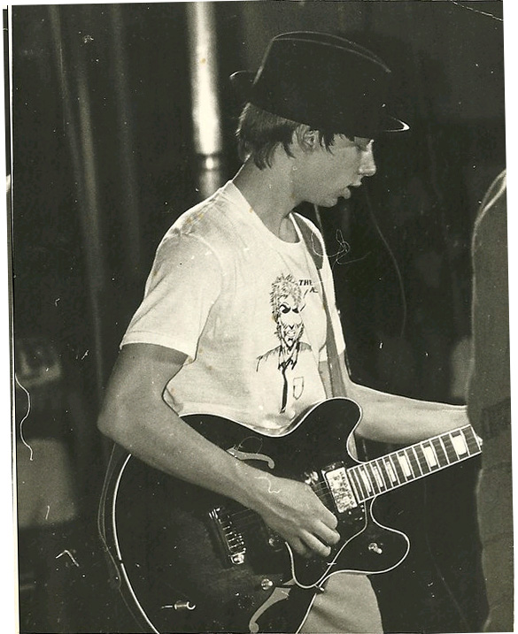 Jeff playing at unknown gig  1983